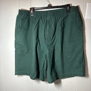 VINTAGE 90s CLAYBROOKE SPORT Green Shorts Size 2XL V1